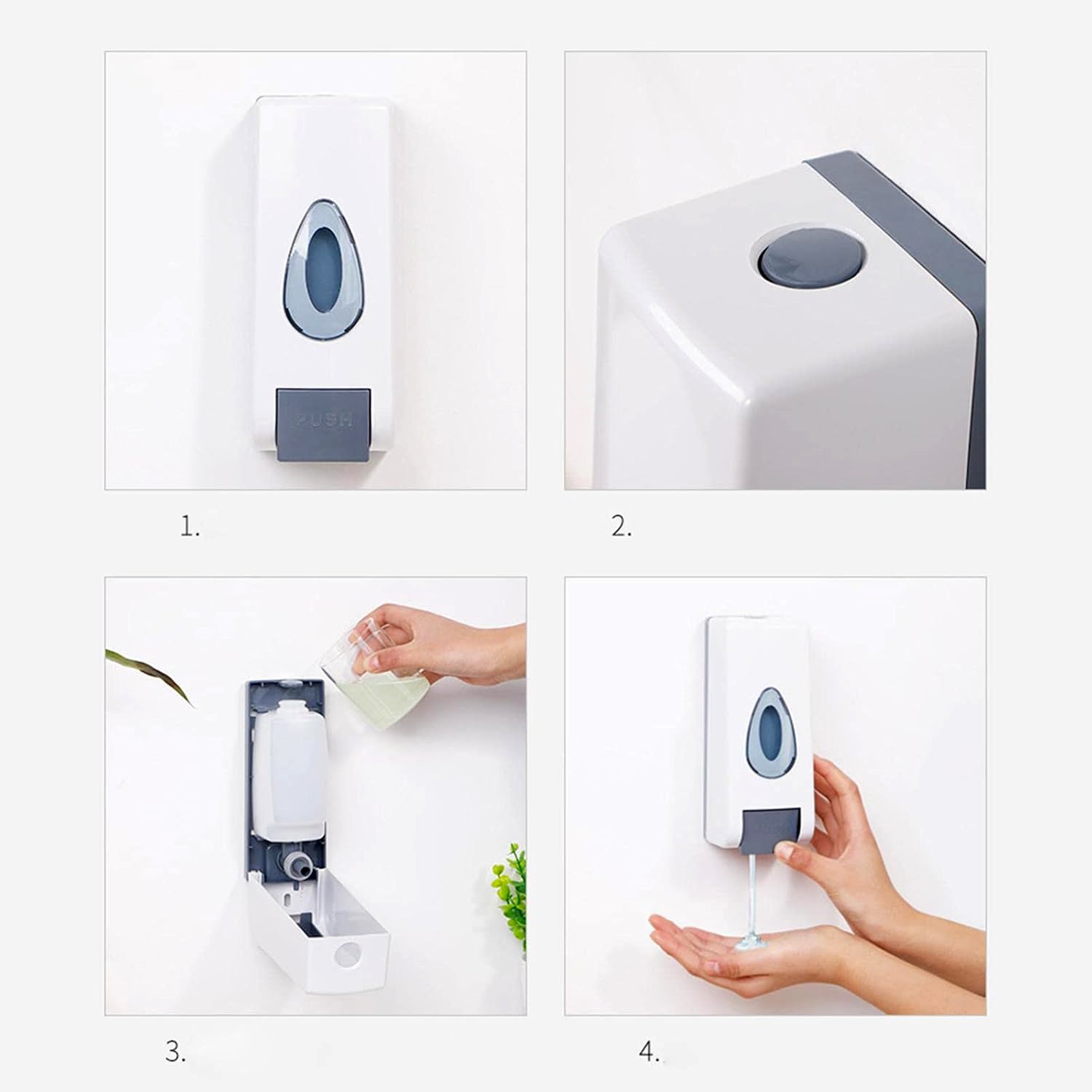 Wall Mounted Liquid Soap Dispenser (1 Pc) Wall Mounted Liquid Soap Dispenser (1 Pc)